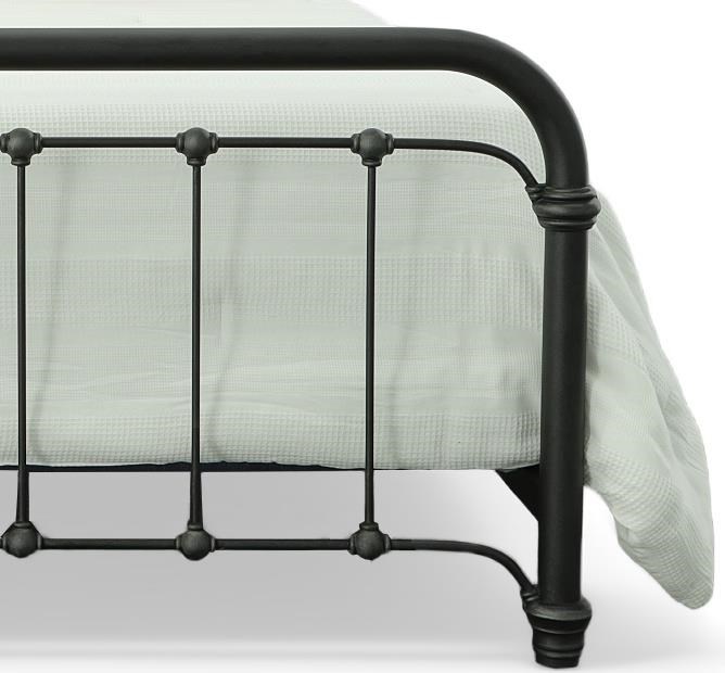 Wesley Allen Iron Beds 1001CBMPF5/0AGIRN Complete Queen Braden Bed